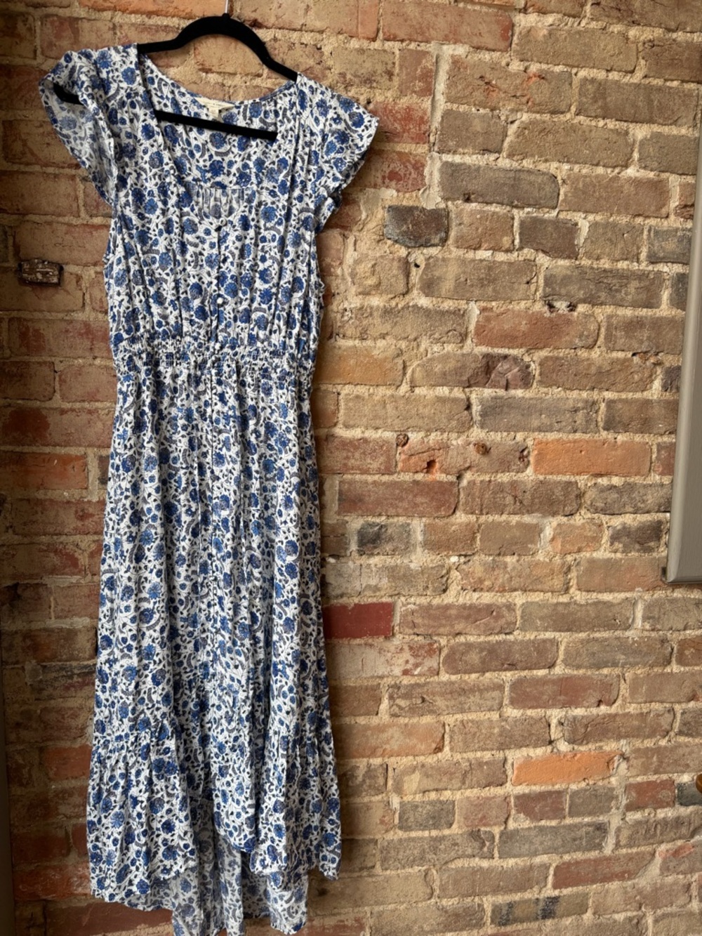 Lucky Brand Blue Floral Dress Size Small